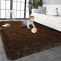 Amazon.co.jp: Rug Mat, 14.6 x 21.3 inches (370 x 540 cm), Fluffy